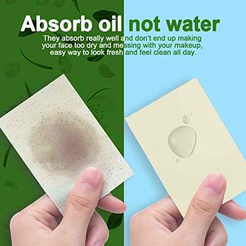 Teenitor Face Oil Absorbing Sheets - 1000 Jasmine Blotting Paper for Oily Skin, Natural Oil Control Film Blotting Sheets for Men & Women