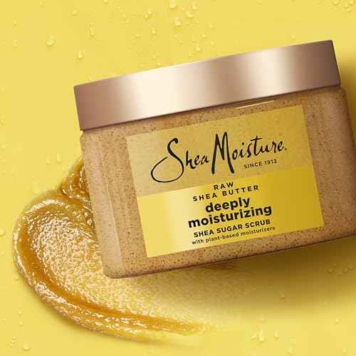 SheaMoisture Shea Sugar Body Scrub For Moisturize And Restore Dry Skin Raw Shea Butter Deeply Moisturizing Body Scrub With 24h Shea Moisture Nutrients 12 oz
