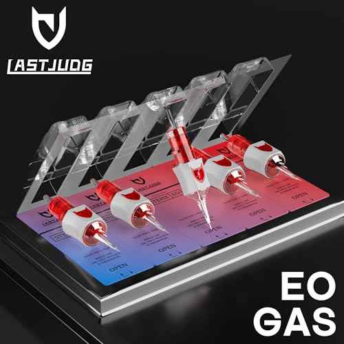 50PCS Finger Ledge Tattoo Cartridge Needles Assorted Mixed Size #10 Bugpin Round Liner Shader Magnum - 3RL 5RL 7RL 9RL 5RS 9RS 7RM 9RM 11RM 7M1 with Membrane Pro Disposable Tattoo Needles