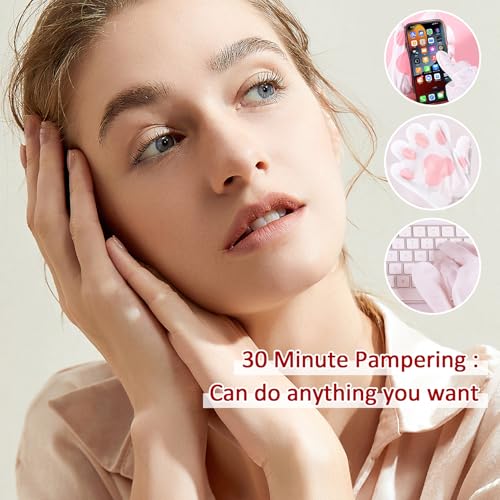 Hand Masks Moisturizing Gloves,6 Pairs Hydrating Hand Peel Masks Gift Set for Dry Cracked Hands Care,Long-lasting and Non-greasy Hand Moisturizer Gloves for Women A