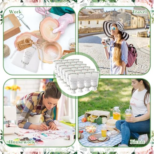 24 Sets Hand Mini Lotion Bulk Employee Appreciation Gifts Travel Size Hand Cream Inspirational Thank You Gifts for Teachers Coworkers Office Staff Team Housekeeping Appreciation Week(Delicate)