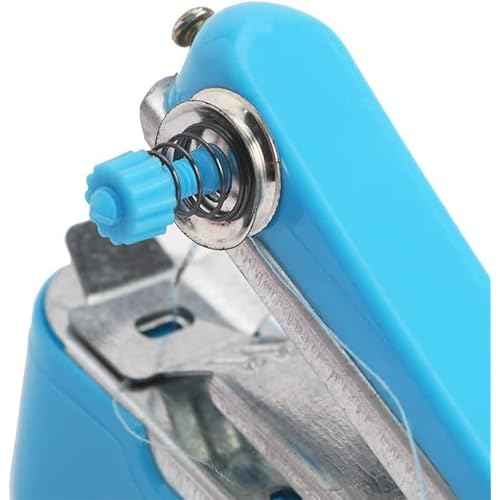 1 Pcs Handheld Sewing Machine,Portable Heavy Duty Mini Manual Sewing Machine for Fabrics, Clothes, DIY Needlework Handy Stitch Quick Repair Tool (Random Color)