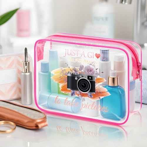 Photography Lovers Gifts Photographer Makeup Bag Camera Lover Gifts for Women Friends Photography Gifts for Videographer Beginners Cosmetic Bag Friendship Birthday Christmas Graduation Gift