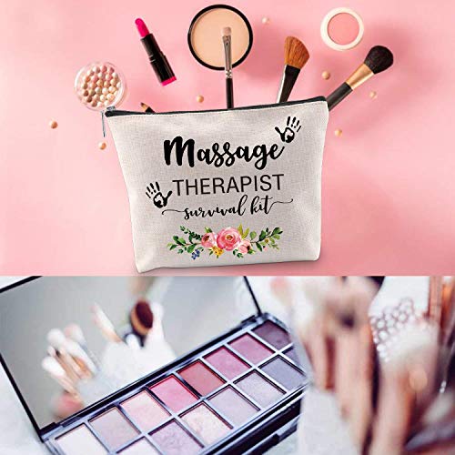 WCGXKO Massage Therapist Makeup Bag Massage Therapist Survival Kit Massage Therapy Graduation Gift