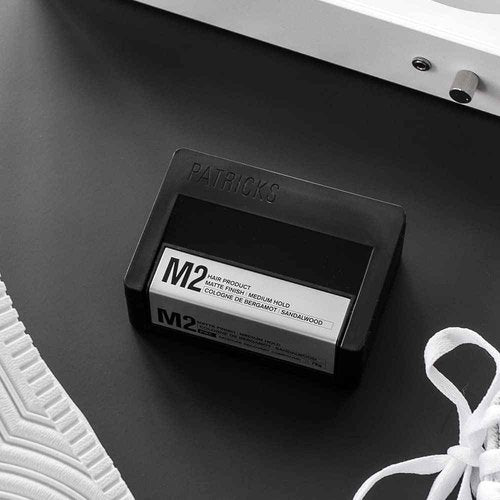 PATRICKS | M2 Matte Pomade | Medium Hold Hair Styling for Men | Normal to Thick Hair Control | Travel Size | 75g