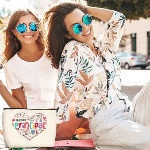 Principal Gifts Teacher Appreciation Gifts Makeup Bag Cosmetic Bag Inspirational Graduation Thank You Gifts for Women Her Physical Therapist Dance Teacher Colleagues Christmas Birthday Gifts