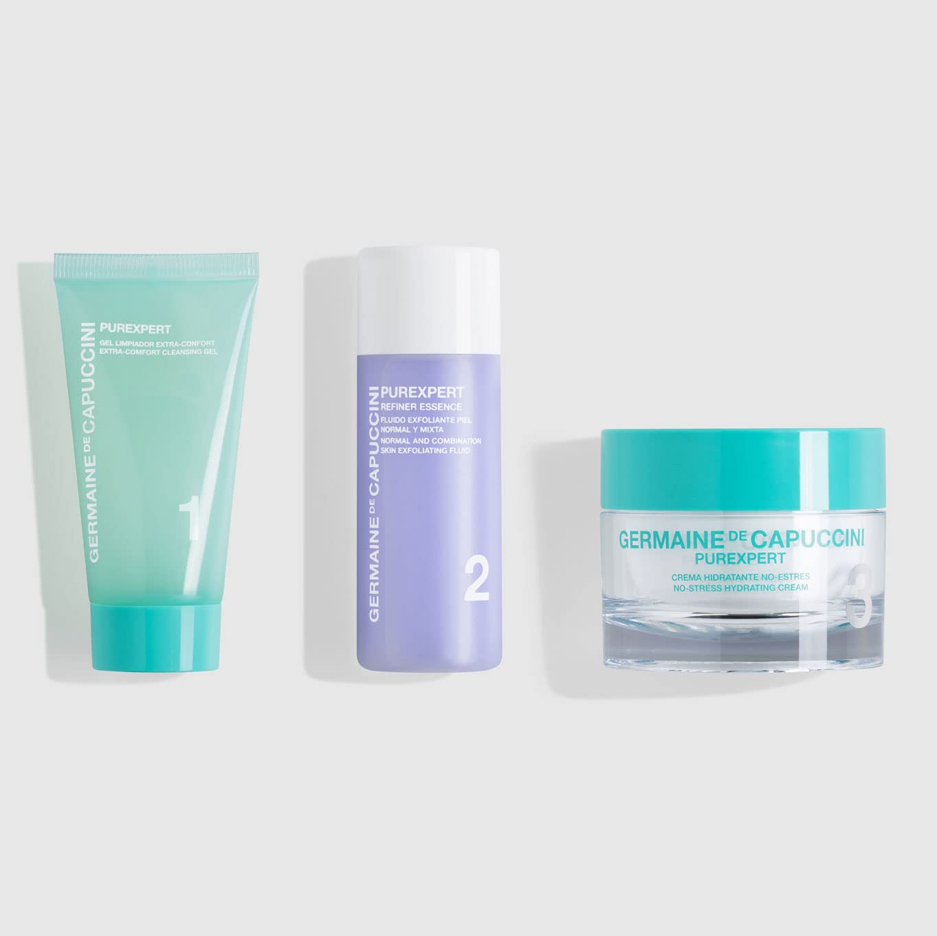 Germaine de Capuccini - Purexpert I Extra-Comfort Facial Cleansing Gel - Normal and Combination Skin - Gently cleanses and purifies your face - Minimizes pores and imperfections - 4.2 Oz