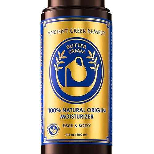 Ancient Greek Remedy Anti Aging Face Moisturizer for Women - Organic Face & Body Butter Cream for Dry Skin with Almond, Jojoba, Olive, Rosehip, Vitamin E & Lavender Oil. Natural Day & Night Cream