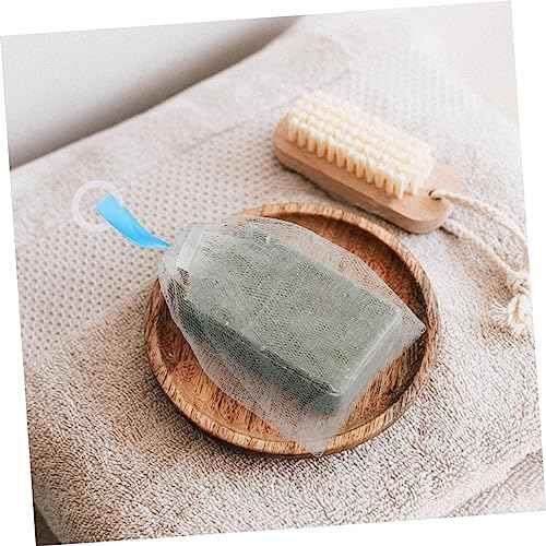 minkissy 4pcs Facial Foaming Nets for Soap Exfoliating Bubble Maker Pouches for Gentle Face Wash Skincare Routine Sponge Flower Design