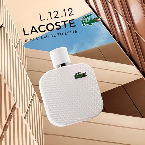 Lacoste - L.12.12 Blanc Eau de Toilette - Men's Fragrance - Woody Aromatic - With notes of Grapefruit, Tuberose & Vetiver