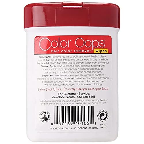 Color Oops Hair Color Remover Wipes 10 ea (Pack of 4)