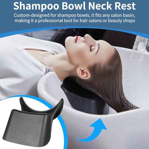 Silicone Shampoo Bowl Neck Cushion - Ergonomic Salon Hair Washing Neck Support Pillow, Non-Slip Shampoo Tray Neck Rest for Spa and Salon Basins, Comfortable Hairdressing Sink Accessory for Hair Care