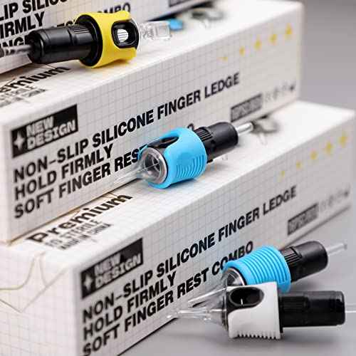 STIGMA Finger Ledge Tattoo Cartridge Needles #12(15RM) Round Magnum 0.35mm Standard M-Taper 16Pcs With Membrane Tattoo Cartridges for Rotary Tattoo Machine EN05-FG-16-1215RM