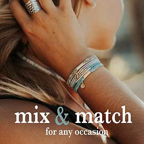 K'lani Hair Tie Bracelets for Women - Elastic Hair Bands That Double as Stylish Jewelry - Climb - Medium