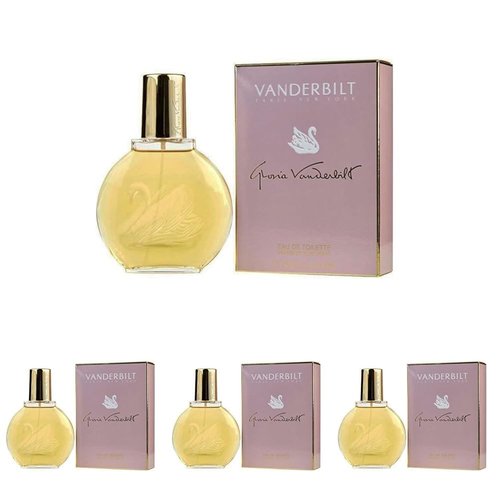 VANDERBILT Gloria Eau de Toilette Spray, 3.38 Fluid Ounce (Pack of 4)