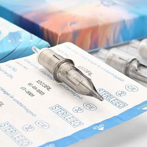 Disposable 50pcs Tattoo Cartridge Needles Mixed Sizes 0.35mm RL+RS(1203RL 1205RL 1203RS 1205RS 1209RS) for Tattoo Machine (RL+RS)