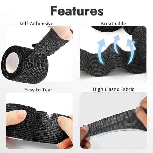 200pcs Large Tattoo Machine Pen Covers and 8pcs Grip Tape Wraps - Yugui Disposable Gun Bags Sleeves Self-Adhesive Grip Wraps Tattoo Kit Supplies