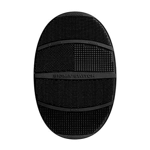 Sigma Switch by Sigma Beauty ? Silicone Makeup Brush Cleaner for Switching Shades and Pigments, Switch Cleaning Mat for Superior Makeup Brush Cleaning Mid-Application (Full Size)