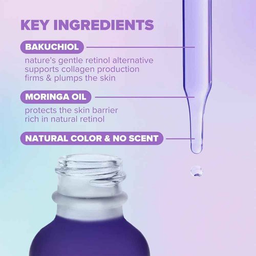 ClarityRx Better With Age Renewing Bakuchiol Face Serum for Anti-Aging, Gentle Alternative Retinol Serum, Plant Based, Cruelty Free, Paraben Free (1 fl oz)