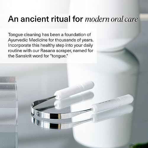 Boka Tongue Scraper for Adults & Kids with Case - Stainless Steel Tongue Cleaner w/Linen Travel Pouch - Scrubber to Remove Tongue Buildup and Freshens Breath (Pack of 1)