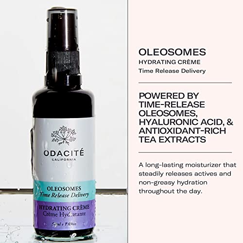 ODACITE Odacit? Face Cream Moisturizer - Oleosomes Hydrating Cream - Anti-Aging Lightweight Facial Moisturizer with Hyaluronic Acid for Hydration and Fine Lines, 1.69 fl. oz