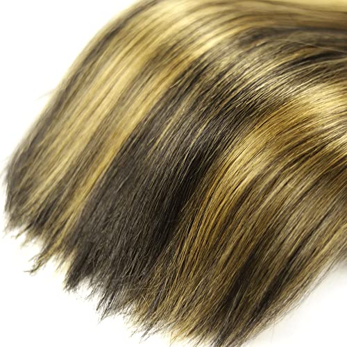 P1B27 Highlight Bundles Human Hair Honey Blonde Straight 3 Bundles 16 18 20 inch Brazilian Unprocessed 8A Virgin Remy Hair Extensions