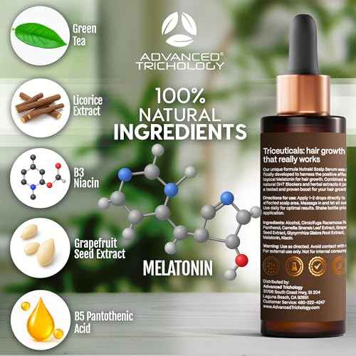 NutraM¢â Hair Growth Serum ? Dermatologist Tested, Approved* by American Hair Loss Association | Scalp DHT Blocker for Thinning Hair Men and Women, Backed by 20 Years of Hair Regrowth Clinic Experience