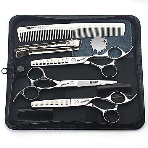 6/6.5 inch professional hair scissors hairdresser hair thinning scissors hairdressing tools barber scissors (6-inch 3pc)