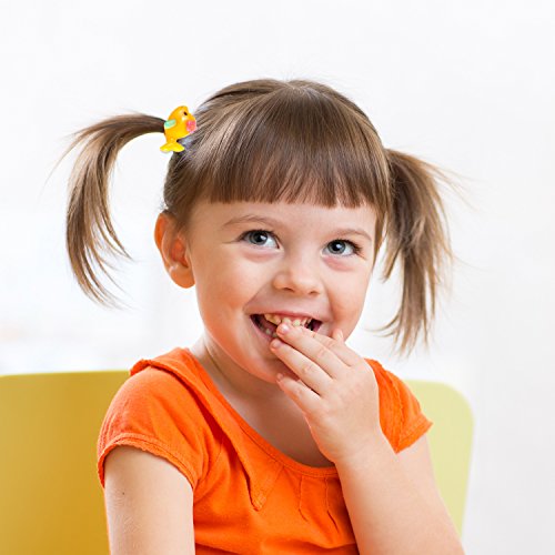 80 Pieces (40 Pairs) Girls Cartoon Elastic Hair Ties Head Hair Tie Bands Ropes Girls Ponytail Holders