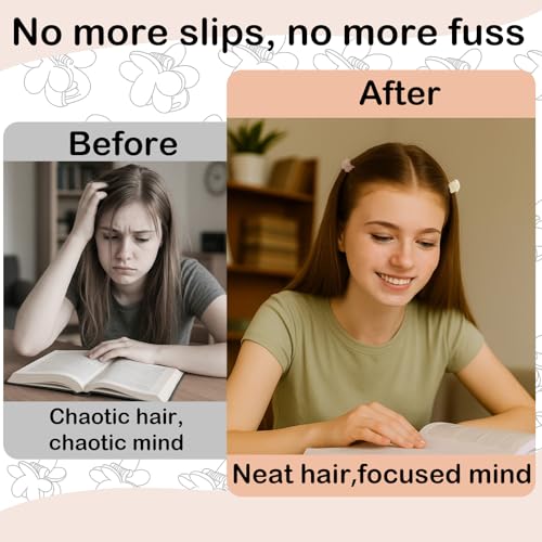 50Pcs Small Matte Hair Claw Clips, Mini Clips for Girls Women - Cute Tiny Claws for Thin Hair, Strong Grip, Neutral Color for Birthday, Christmas, Party Gifts