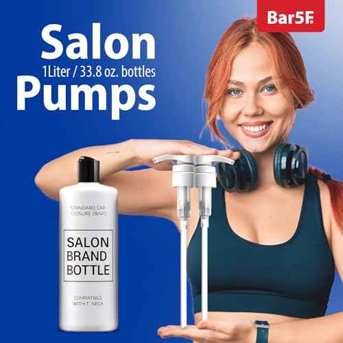 Universal Shampoo/Conditioner Pump for Bottle, 1 L/33.8 oz., Piece 2 White