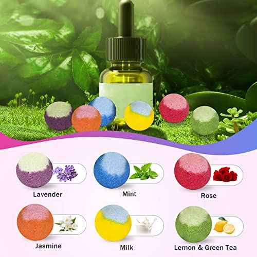 30 Pcs Bath Bomb Gift Set, Natural Organic Mini Bath Bombs, Handmade with Rich Fizz - Birthday Gift for Kids/Women/Men, Mother's Day, Ideal Gift for Valentine's Day