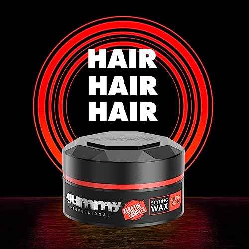 Gummy Hair Styling Gel Wax Ultra Hold, Red, 150 Millilitre, Pack of 1