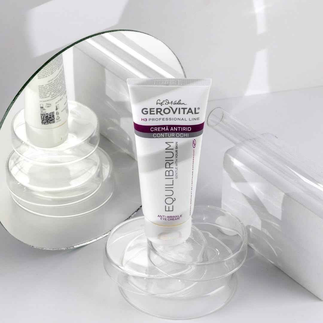 Gerovital EQUILIBRIUM Anti-Wrinkle Eye Contour Cream | Professional Cream for Eyes, 100 ml