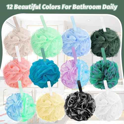 Amazerbst loofah,6 Pack Shower loofah loofah Sponge,Bath Sponge Body Scrubber for Women and Men