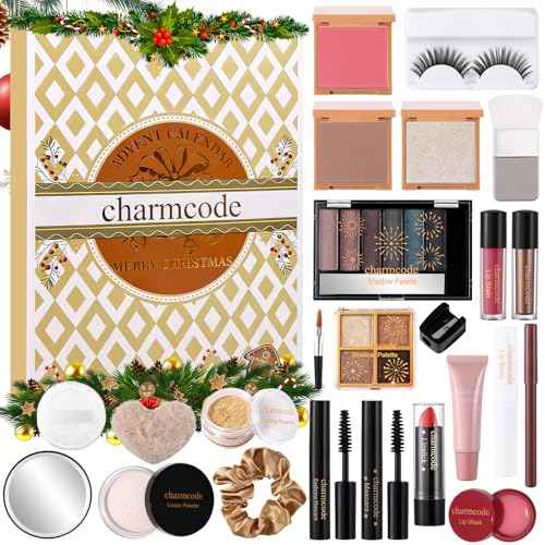 Makeup Advent Calendar 2025 ? 24 Days Christmas Make Up Gift Set for Adlut Women & Teen Girls, CHARMCODE Xmas Cosmetic Countdown Calendar, Full Holiday Beauty Kits with Surprises