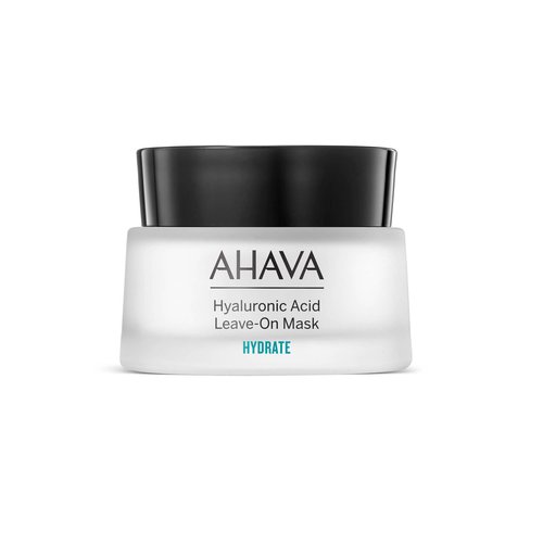 AHAVA. Hyaluronic Acid Leave-On Mask - Rich hydrating mask to replenish hydration, softens, smoothness & prevents moisture loss, with Osmoter, Hyaluronic Acid & ATPeptides, 1.7 Fl.Oz
