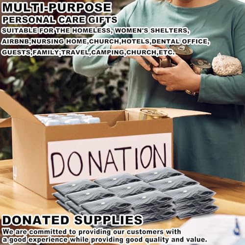 50 Sets Finger Nail Clipper Set Bulk,4 in 1 Black Adult Stainless Steel Travel Manicure Kit with Case Individually Wrapped Nail Clippers Bulk for Homeless,Hotel,Charity