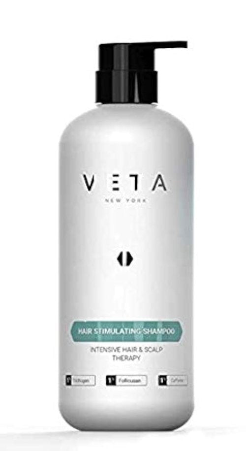 Stimulating Shampoo for Hair Growth. Drug-Free Treatment with Trichogen and Follicusan for Men and Women - 27 fl. oz - Veta