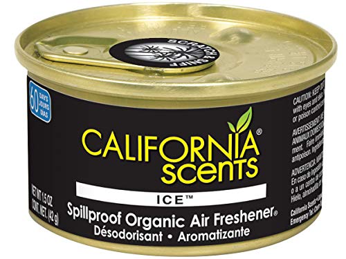 California Scents Car Freshener Can, Odor Neutralizer, Stocking Stuffers, Ice Scent, Pack of 12