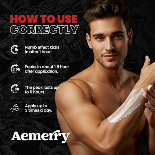 Tattoo Numbing CreamMaximum Strength: Numbing Cream for Tattoos, Extra Strength Numbing Cream - Up to 6 Hours Numbness for Multi-Purpose Use (White)