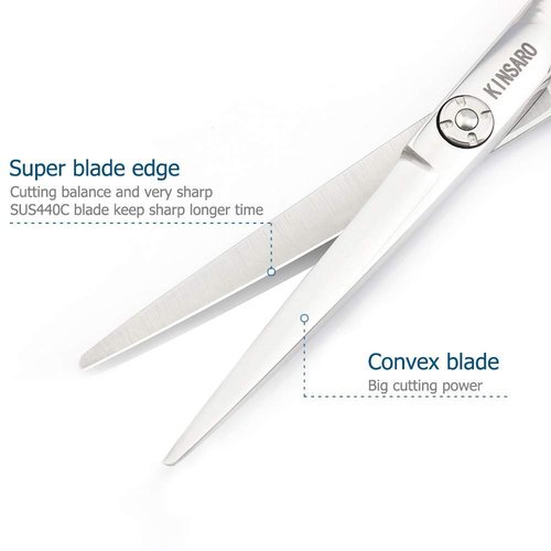 5.75 INCH Hair Cutting Scissors and 5.5 INCH Hair Thinning Shears Hair Scissors Hair Cutting Shears 440C Kinsaro