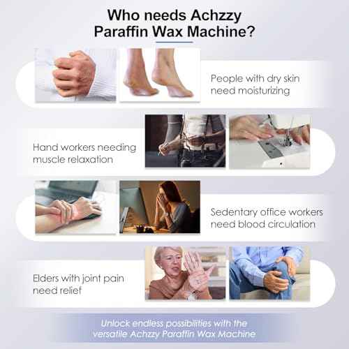 4000ml Paraffin Wax Machine for Hand and Feet - Professional Wax Warmer with 200W Thermal Core, LED Real-time Temp Control & 167¡ÆF Rapid Melting, Intense Hydration with Hand Wax Paraffin Bath