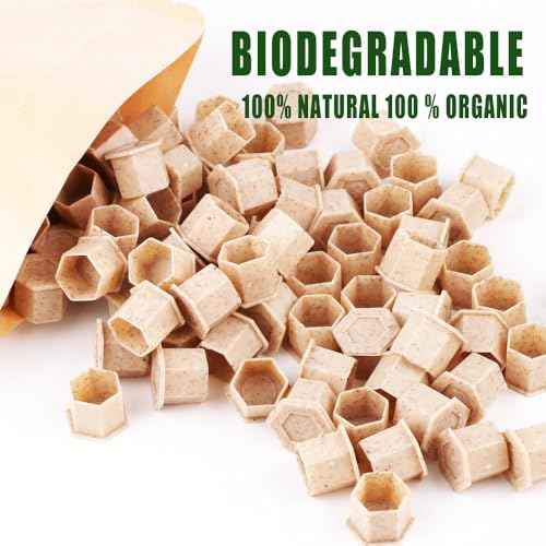 Biodegradable Tattoo Ink Cups With Base 200Pcs ECO-Friendly Disposable Spliced Pigment Caps Tattoo Accessories Supplies (10mm-Small)