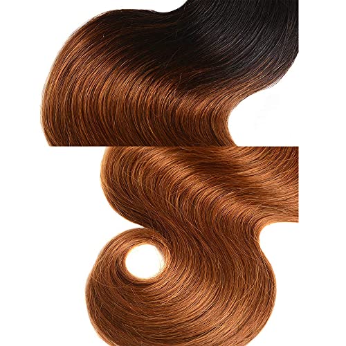 Color #30 Human Hair Bundles Ombre Body Wave Bundles 26 28 30 inch 1B/30 Human Hair Bundle Brown Body Wave Bundle