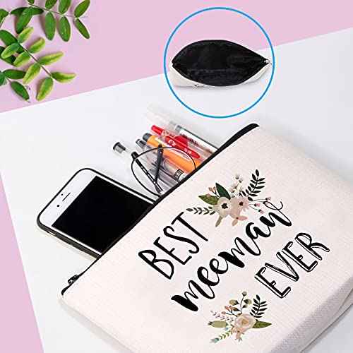 GJTIM Best Meemaw Ever Grandma Gift Meemaw Mother Day Gift Cosmetic Bag for Meemaw