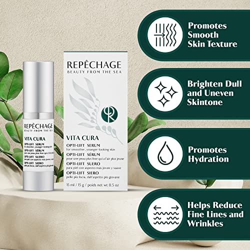 Repechage Vita Cura Opti-Lift Serum ? Lightweight, Smoothing Serum for Eyes & Targeted Areas, Helps Lift & Refine Skin Texture ? for Puffiness, Fine Lines & Under-Eye Shadows (15 mL / 0.5 fl oz)