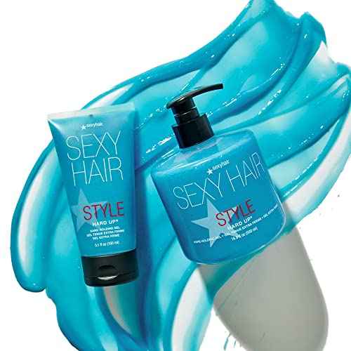 SexyHair Style Hard Up Hard Holding Gel | Extreme Hold | Non-Flaking Formula | All Hair Types