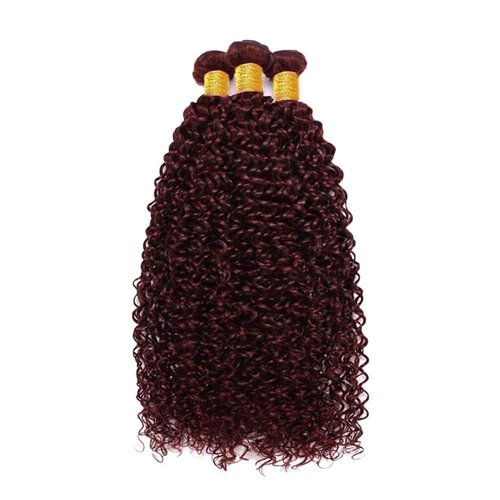 Ailabi Brazilian Burgundy 99J Human Hair Bundles 22 24 26 Inch Jerry Curly Wave Bundles Human Hair 11A Unprocessed Virgin Quick Weave Hair for Black Women