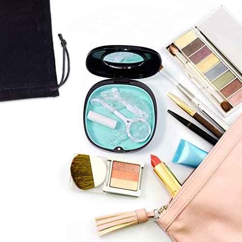 Doboli Retainer Case,Slim Aligner Mouth Guard Case Compatible with Invisalign Black